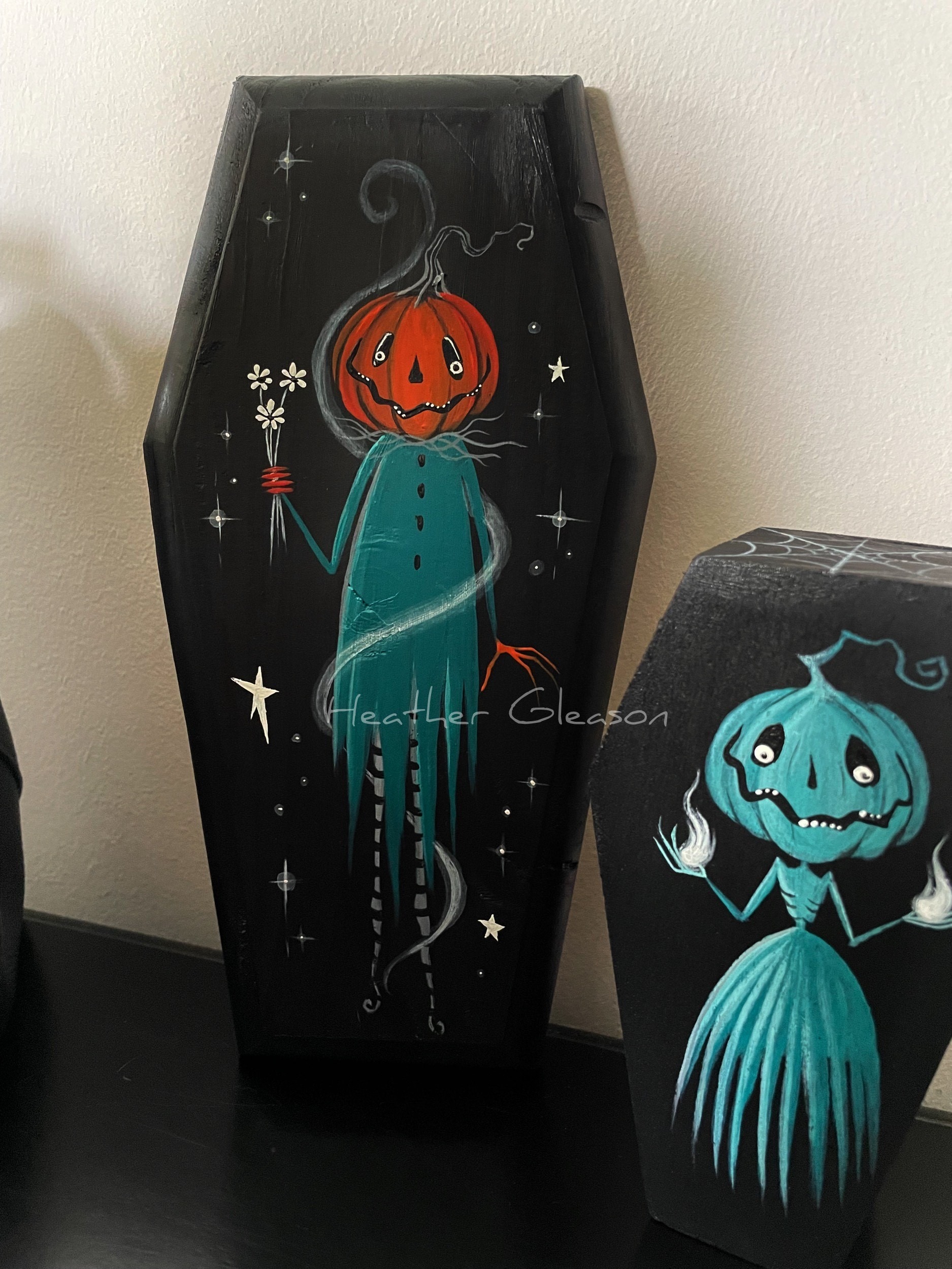 Medium Pumpkin Gal Coffin Plaque – My Eclectic Mind