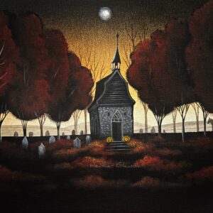 Acrylic Painting Old Dutch Church Painting