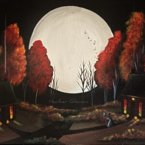 AVAILABLE 11/21 8PM EST. Witchy Wonderland Autumns Moon Painting