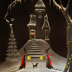 AVAILABLE 11/21 8PM EST. Victorian Witchy Wonderland Painting