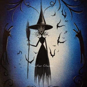Acrylic Painting Wicked Witch Painting