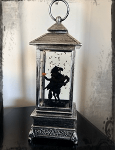 The Headless Horseman Lantern (square) LIGHTS UP!
