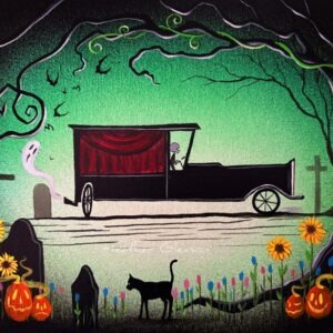 Acrylic Painting LAST RIDE Original Art