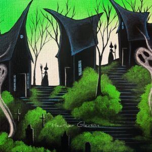Acrylic Painting Welcoming Ancestors Old World Landscape