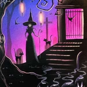 Acrylic Painting Violet Screams Original